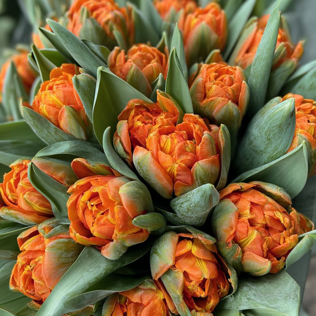 Forhåndsbestilling Tulipan 'Orange Marmelade' – 5 blomsterløk
