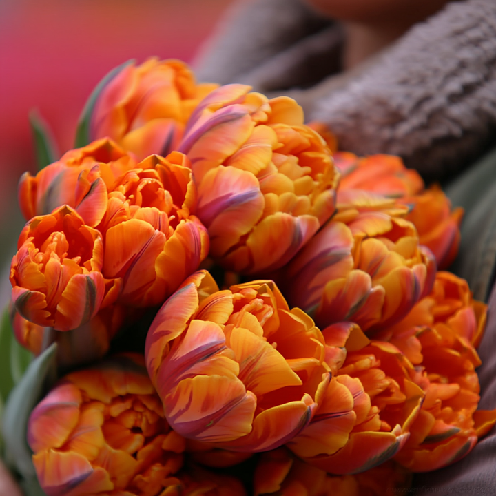 Forhåndsbestilling Tulipan 'Paul Scherer' – Tulipan 'Orange Princess' – 5 blomsterløk